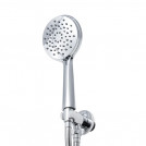 Hagendsen&Smith Pind zestaw prysznicowy 3S z przyłączem kątowym, słuchawka prysznicowa 12cm, chrom