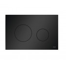 TECE Loop - przycisk spłukujący do WC z tworzywa, czarny matowy