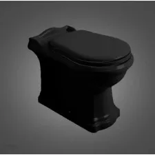 Kerasan Retro miska WC stojąca odpływ poziomy czarny - 765766_O1