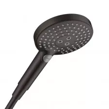 Hansgrohe Raindance Select S słuchawka prysznicowa 120 3jet PowderRain EcoSmart Czarny Matowy