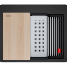 Zlewozmywak wbudowywany Fragranite Kanon Pro KNG PRO 610-53 Czarny Mat
