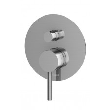 Kohlman Axel Brushed Nickel Podtynkowa bateria wannowo-prysznicowa z dwoma wyjściami