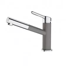 Franke Orbit Bateria kuchenna z wyciąganą wylewką Kamienny szary/ Chrom - 830042_O1