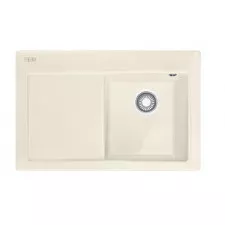 Franke Mythos MTK 611-78 Ociekacz z lewej strony Zlewozmywak wbudowywany Fraceram Kremowy - 833278_O1