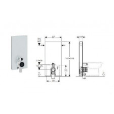 Geberit Monolith Plus moduł sanitarny do WC stojącego, H101, umbra - 599024_O1