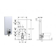 Geberit Monolith Plus moduł sanitarny do WC stojącego, H114, czarny - 599073_O1