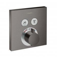 Hansgrohe ShowerSelect Bateria wannowo-prysznicowa podtynkowa termostatyczna czarny chrom szczotkowany - 819031_O1