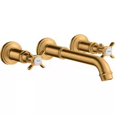 AXOR Montreux 3-otworowa bateria umywalkowa montaż ścienny podtynkowy z wylewką 165 - 225 - 821076_O1