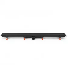Werit JomoTech Exclusive 50 Odpływ liniowy 105 cm z maskownicą 2-stronną Flis czarny mat - 828277_O1