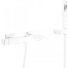 Tres Slim Exclusive bateria wannowa natynkowa z zestawem punktowym biały matowy - 745967_O1