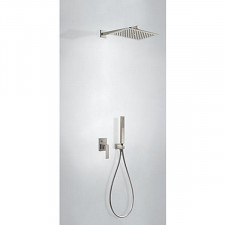 Tres Slim Exclusive kompletny zestaw prysznicowy podtynkowy deszczownica 320x220 mm stalowy - 747532_O1