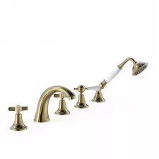 Tres Clasic Bateria wannowaczterootworowa Stary mosiądz - 825712_O1