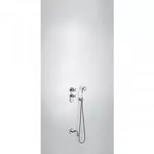 Tres Mono-Clasic kompletny zestaw wannowo-prysznicowy podtynkowy termostatyczny z zestawem punktowym wylewka chrom - 742257_O1