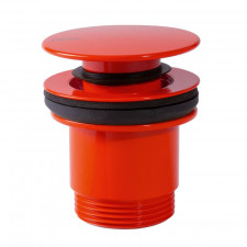Tres Odpływ umywalkowy Click-Clack Simple-Rapid śr. 63 mm czerwony - 825357_O1