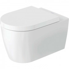 Duravit ME by Starck Miska toaletowa wisząca 57x37 cm, biały jedwabny mat - 841874_O1