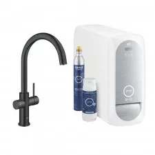 Grohe Blue Home Zestaw startowy z wylewką w kształcie C aksamitna czerń - 839701_O1