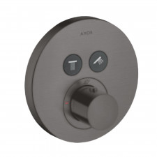 AXOR ShowerSelect Bateria prysznicowa termostatyczna podtynkowa dla 2 odbiorników czarny chrom szczotkowany - 821329_O1