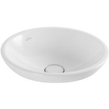 Villeroy & Boch Loop & Friends umywalka stojaca na blacie, wpuszczana do polowy, 430 mm srednicy, Weiss Alpin Ceramicplus - 419810_O1