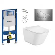 Geberit Roca Gap Zestaw Stelaż podtynkowy z miską wc wiszącą, deską w/o (A34H472000 + 111.320.00.6 + 115.882.KH.1)