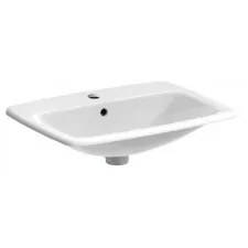 Geberit Selnova Square umywalka prostokątna wpuszczana w blat z otworem z przelewem 60cm - 880862_O1