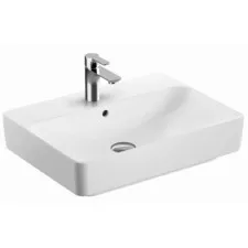 Geberit VariForm umywalka stawiana na blat prostokątna 60x46x 15,8 z otworem na baterię - 880947_O1
