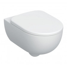 Geberit Selnova Premium zestaw miska wisząca WC, z deską sedesową, ukryte mocowania, biały - 882052_O1
