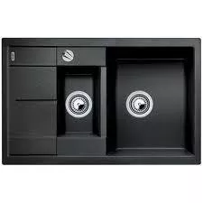 Blanco zlewozmywak Silgranit METRA 6 S Compact antracyt z korkiem automatycznym - 468451_O1