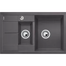 Blanco zlewozmywak Silgranit METRA 6 S Compact szarość skały z korkiem automatycznym - 685450_O1