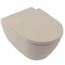 Villeroy & Boch Subway 2.0 miska WC 53x37 cm lejowa bez kołnierza wewnętrznego Almond CeramicPlus - 849237_O1