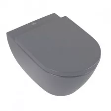 Villeroy & Boch Subway 2.0 Miska WC lejowa bez kołnierza wewnętrznego 370 x 560 mm Graphite CeramicPlus - 849238_O1