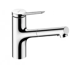 Hansgrohe Zesis M33 Jednouchwytowa bateria kuchenna 150, metalowa wyciągana wylewka, 2jet, sBox Chrom - 896023_O1