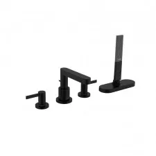 Hansgrohe Finoris 4-otw. bateria do montażu na brzegu wanny z sBox czarny matowy - 829169_O1
