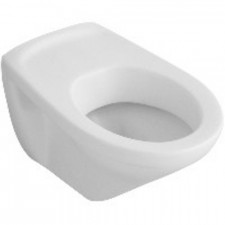 Villeroy & Boch O.Novo miska WC wisząca, 360 x 550 mm, bez otworów mocujacych do deski sedesowej, Weiss Alpin Ceramicplus - 11401_O1