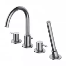 Omnires Y bateria wannowa 4-otworowa, nikiel