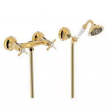 Tres Clasic bateria dwuuchwytowa natryskowa Złoto 24K