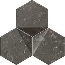 Tubądzin Mozaika ścienna Scoria black 19,2x16,5 Gat.1