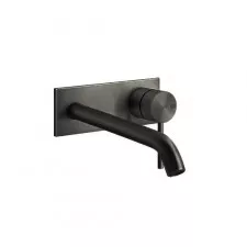 Gessi 316 Flessa bateria podtynkowa umywalkowa ścienna długa wylewka bez odpływu Black Metal Br. PVD