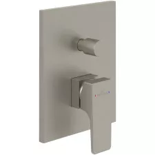 Villeroy & Boch Architectura Square bateria do montażu podtynkowego Brushed Nickel Matt