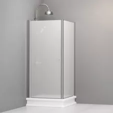 Kerasan Retro kabina prysznicowa 90x90 cm z piaskowanym szkłem, chrom prawa - 462836_O1