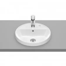 Roca Gap Round Umywalka wpuszczana w blat okrągła 40 cm biały - 841335_O1