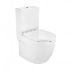 Roca Meridian Miska WC kompaktowa stojąca Rimless 37x60 cm Supraglaze biały - 841318_O1