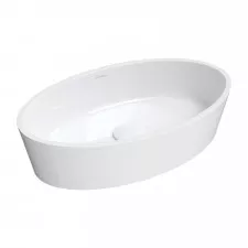 Omnires BARI M+ umywalka nablatowa, 50x30 cm biała połysk - 852283_O1
