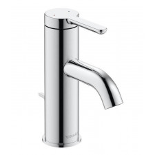 Duravit C.1 jednouchwytowa bateria umywalkowa S (155 mm) z korkiem automatycznym, chrom - 729380_O1