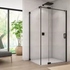 SanSwiss Cadura Black Line Ścianka boczna 80x200 cm czarny mat - 843082_O1