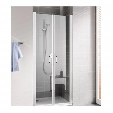 Kermi Cada XS Drzwi prysznicowe wahadłowe western CADAclean szkło przezroczyste/srebrny połysk - 776511_O1