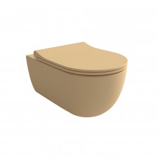 Hushlab Colori d` Italia Miska WC wisząca w zestawie z deską wolnoopadającą kaszmir mat 54 cm - 858421_O1