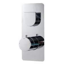 HushLab Belverde Bateria termostatyczna 2-odbiorniki, element zewnętrzny Czarny mat - 833704_O1