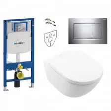 Geberit Villeroy Subway 3.0 Zestaw Stelaż podtynkowy z miską WC wiszącą, deską w/o (4670TS01 + 111.320.00.5 + 115.883.KH.1) - 459371_O1