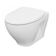 Cersanit Moduo zestaw miska WC wisząca bezrantowa z deską wolnoopadającą 52,5x35,5 cm - 832399_O1