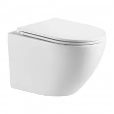 Omnires OTTAWA Miska toaletowa wisząca z deską wolnoopadającą, 49x37 cm, biały połysk - 840665_O1